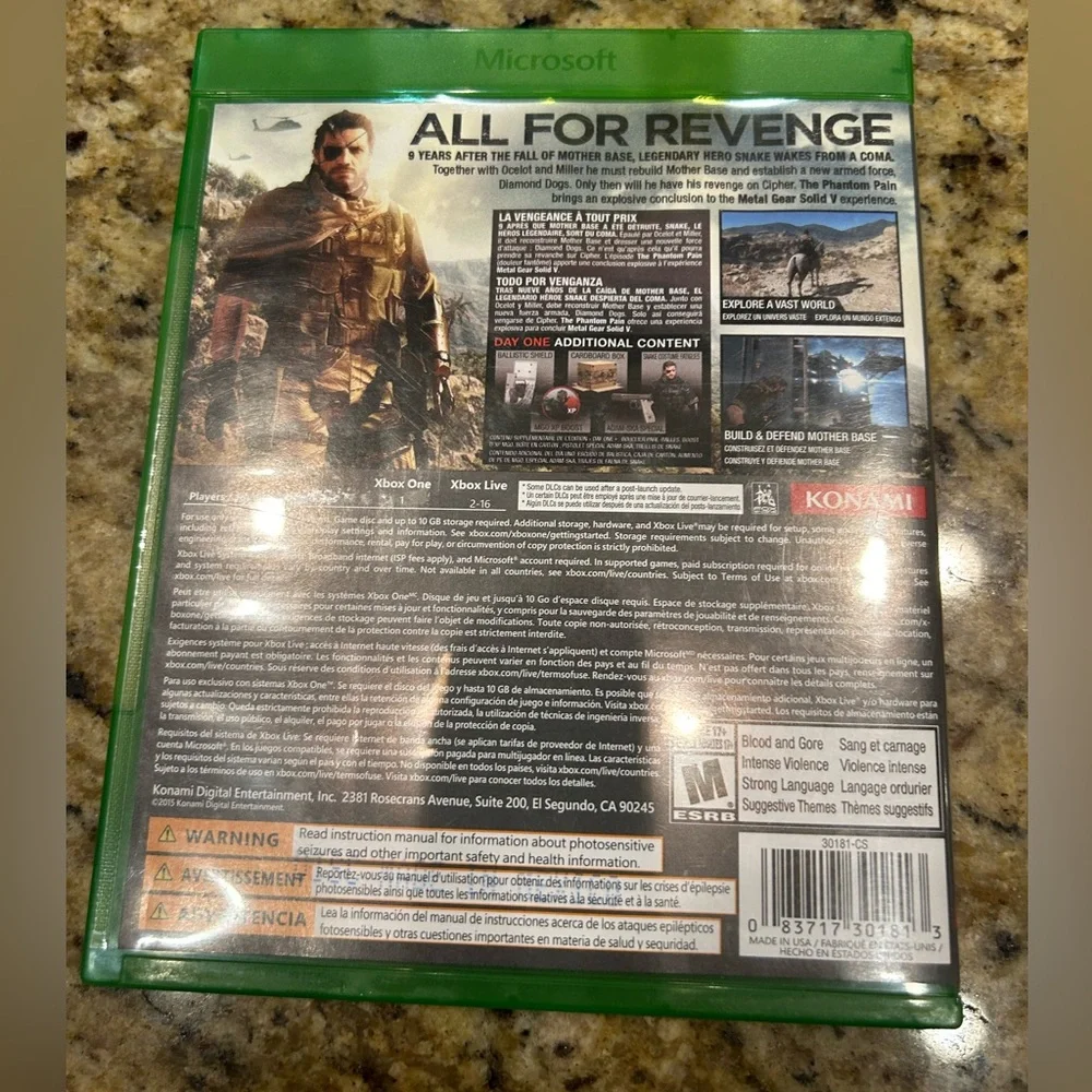 Metal Gear Solid V: The Phantom Pain | XBOX ONE